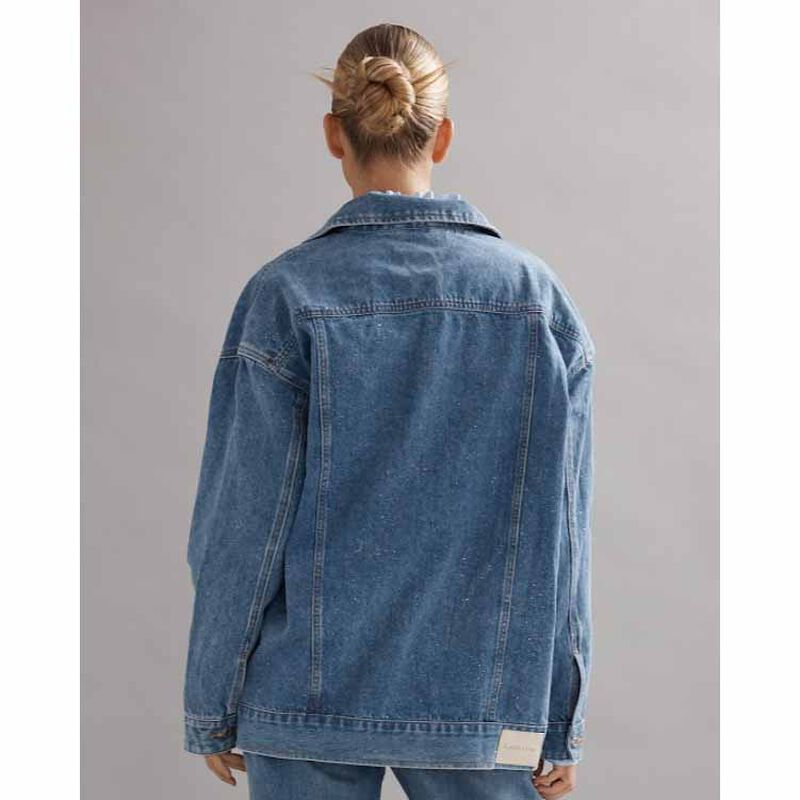 Caitlin Crisp Oversized Denim Jacket image number 1